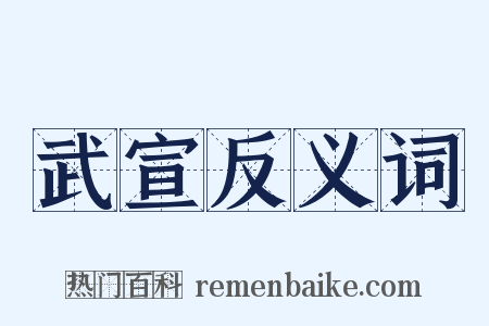 武宣反义词是什么意思的图片